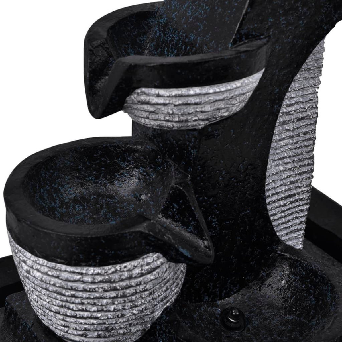 VIDAXL Fontaine d'interieur avec lampe LED Polyresine