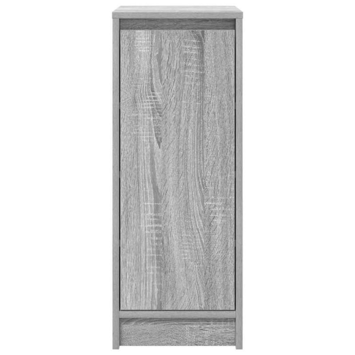 VIDAXL Armoire à chaussures sonoma gris 29,5x34x76 cm bois ingénierie