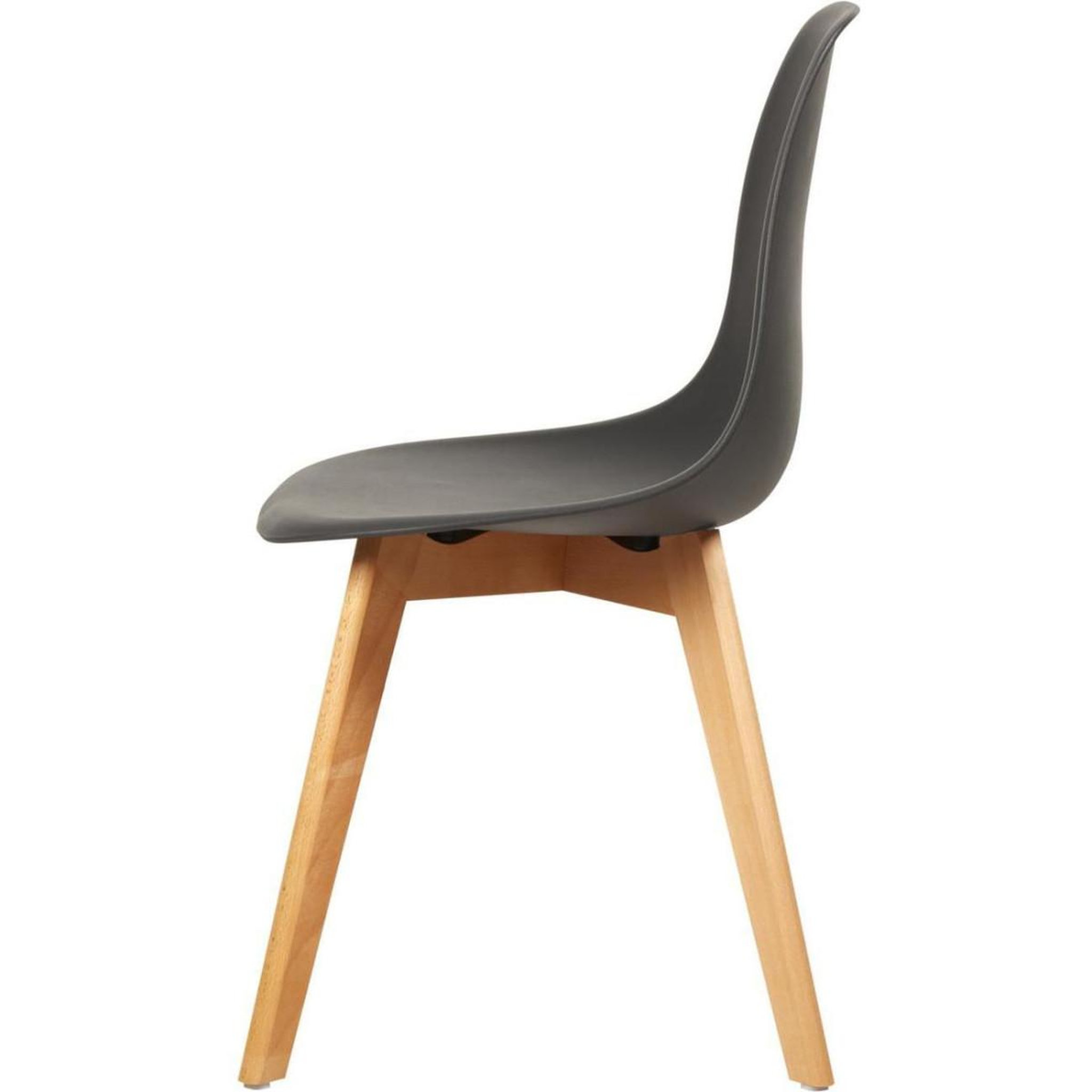 Voir la diapositive 4 : Paris Prix Lot de 4 chaises scandinaves  pesuo  82cm noir