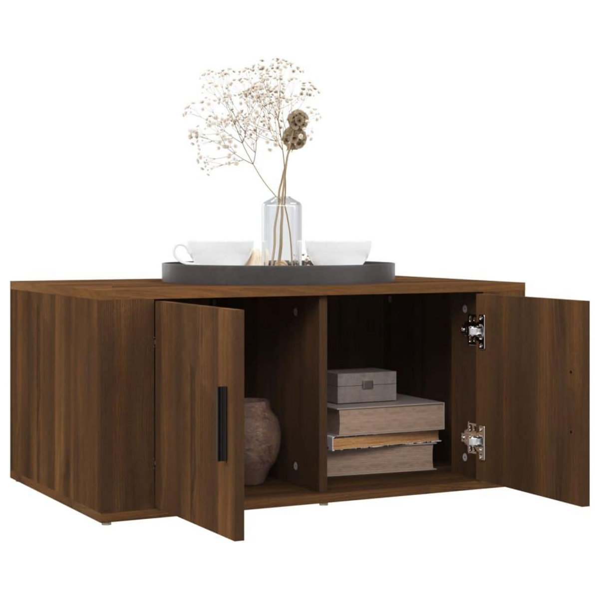 VIDAXL Table basse Chene marron 80x50x36 cm Bois d'ingenierie