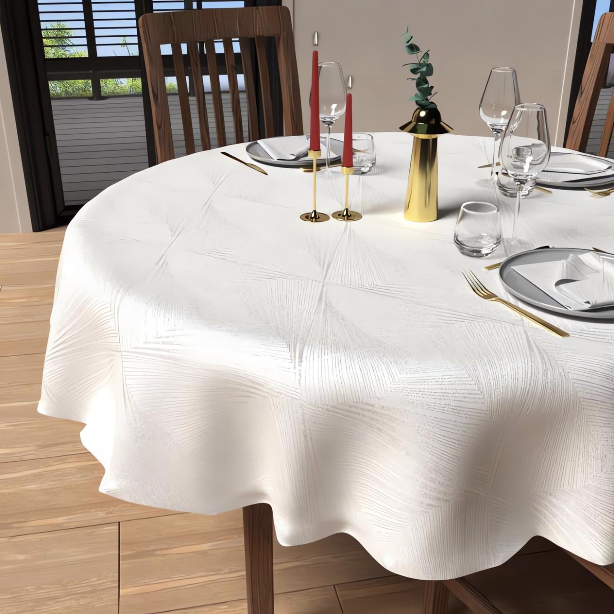 Voir la diapositive 1 : SOLEIL D'OCRE Nappe anti-tâches LUXURY, par Soleil d'Ocre