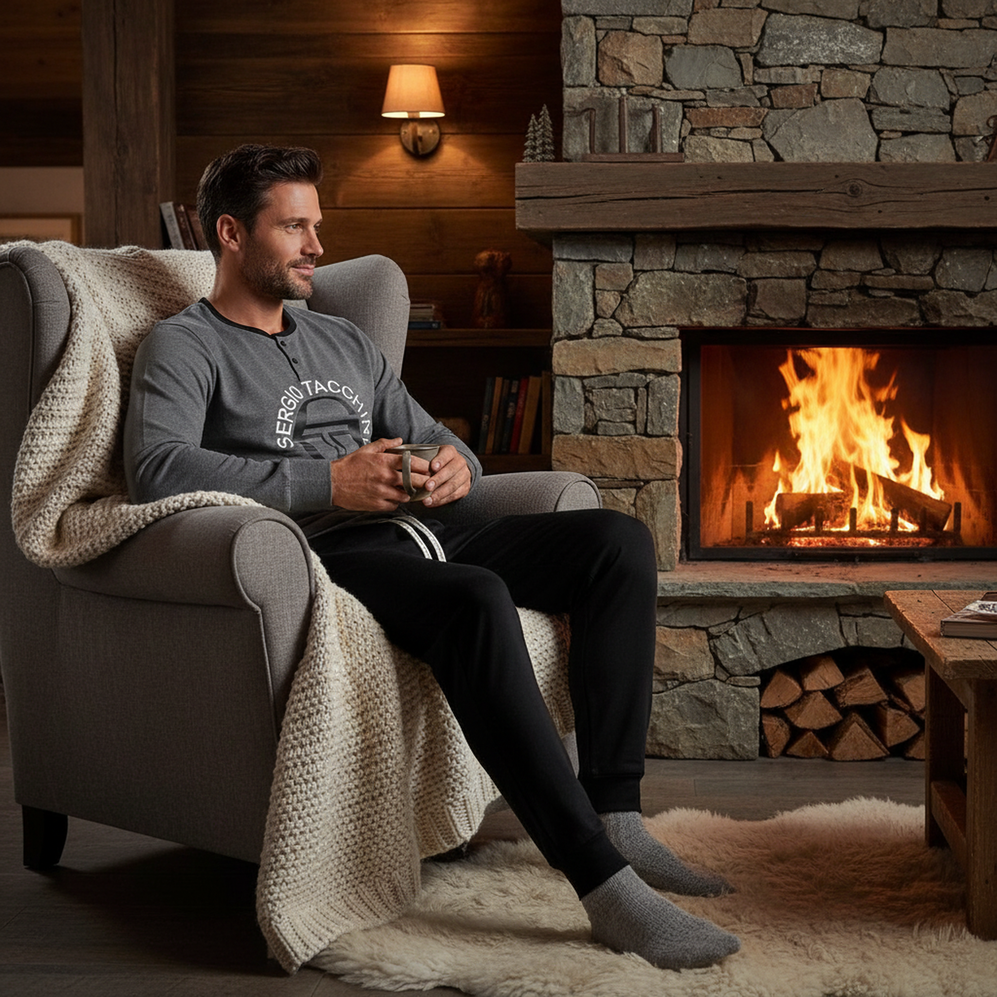 Voir la diapositive 6 : SERGIO TACCHINI Pyjama homme long sergio tacchini