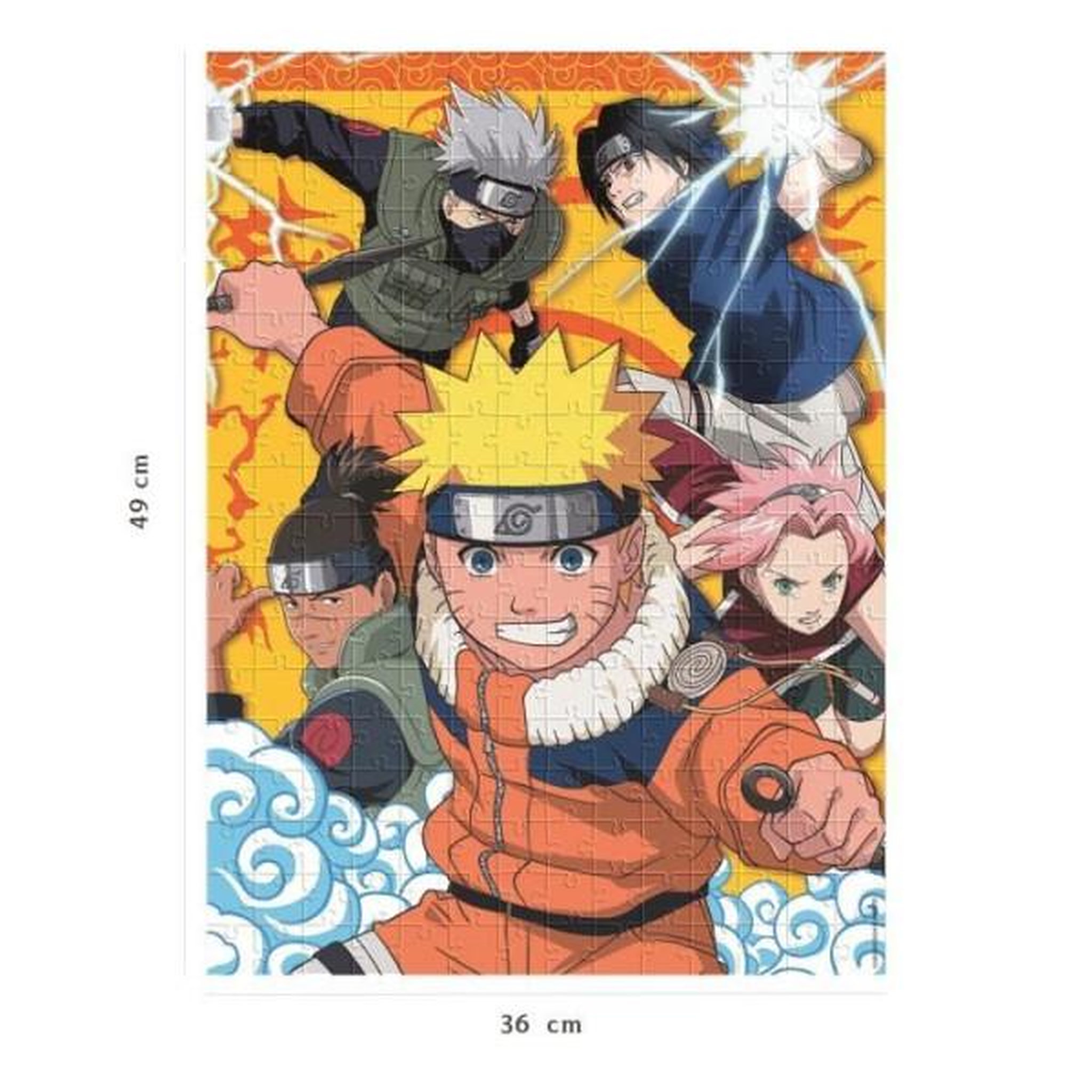 Voir la diapositive 6 : Nathan Puzzle 250 pièces Naruto - école des ninjas - puzzle enfant - Nathan