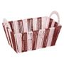 Voir la diapositive 4 : ATMOSPHERA Lot de 3 Paniers Tressés  Chéri  37cm Rouge Grenat