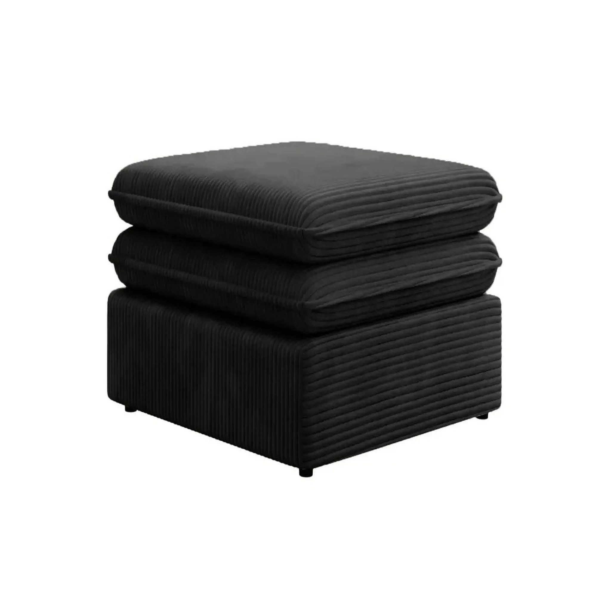 Voir la diapositive 5 : CASANOVA PARIS Oscar - pouf velours cotelé