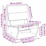 Voir la diapositive 6 : VIDAXL Chaise de jardin 60x64x70,5 cm bois de pin impregne