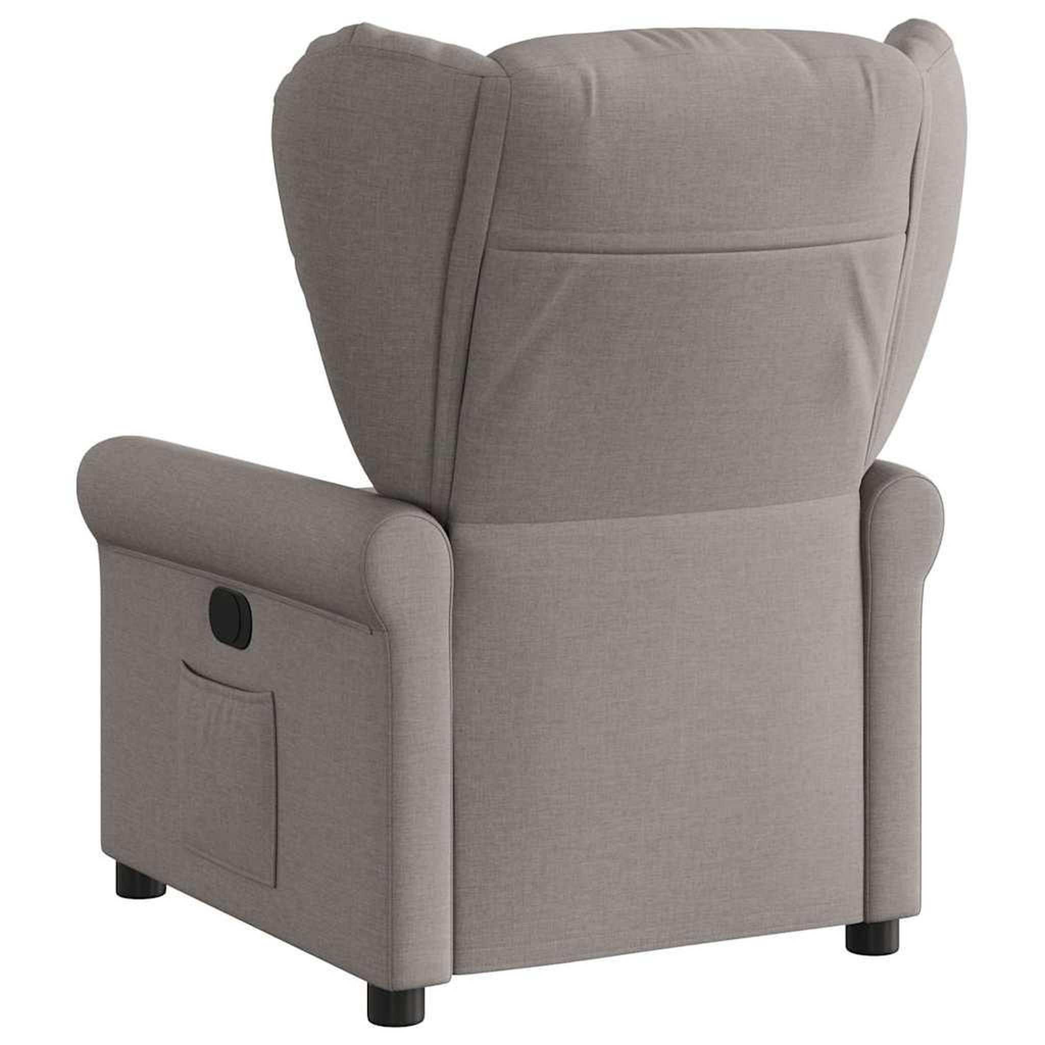 Voir la diapositive 5 : VIDAXL Fauteuil inclinable Taupe Tissu