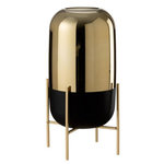 Paris Prix Photophore Déco en Verre  Sur Pied  37cm Or