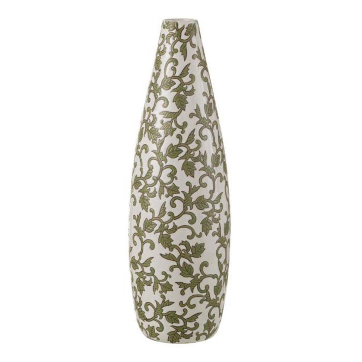 Paris Prix Vase Déco en Porcelaine  Yezi  53cm Vert & Blanc