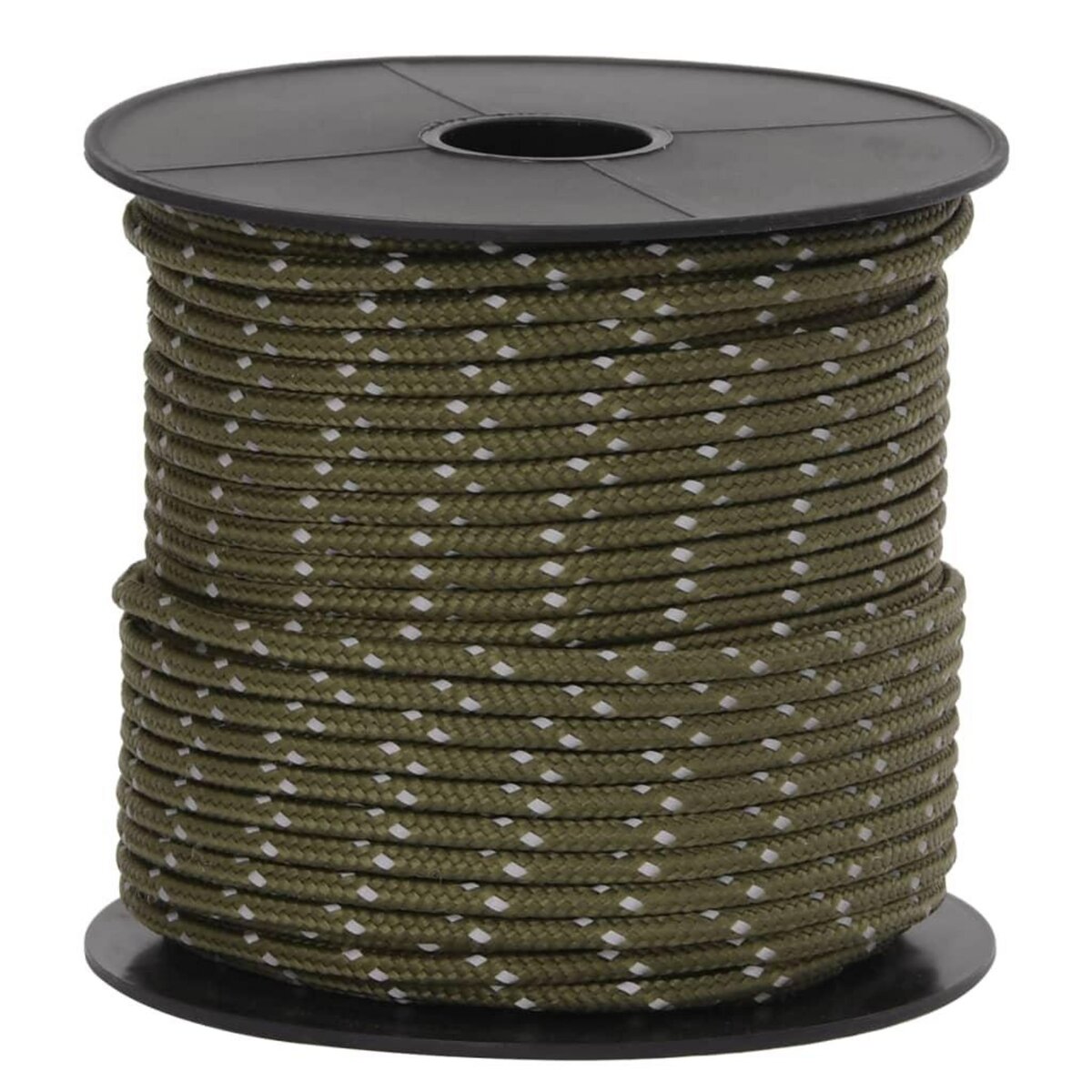 VIDAXL Corde de haubanage de tente avec bandes reflechissantes et cles