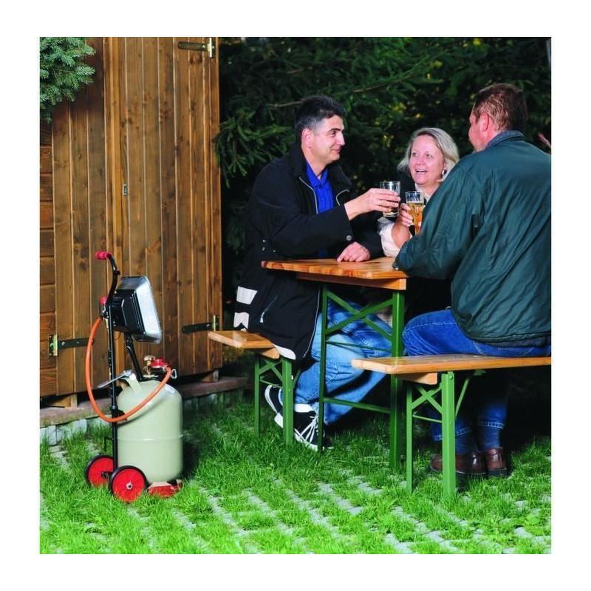 ROTHENBERGER ROTHENBERGER Chauffage mobile infrarouge - Brasero Piezo - Gris