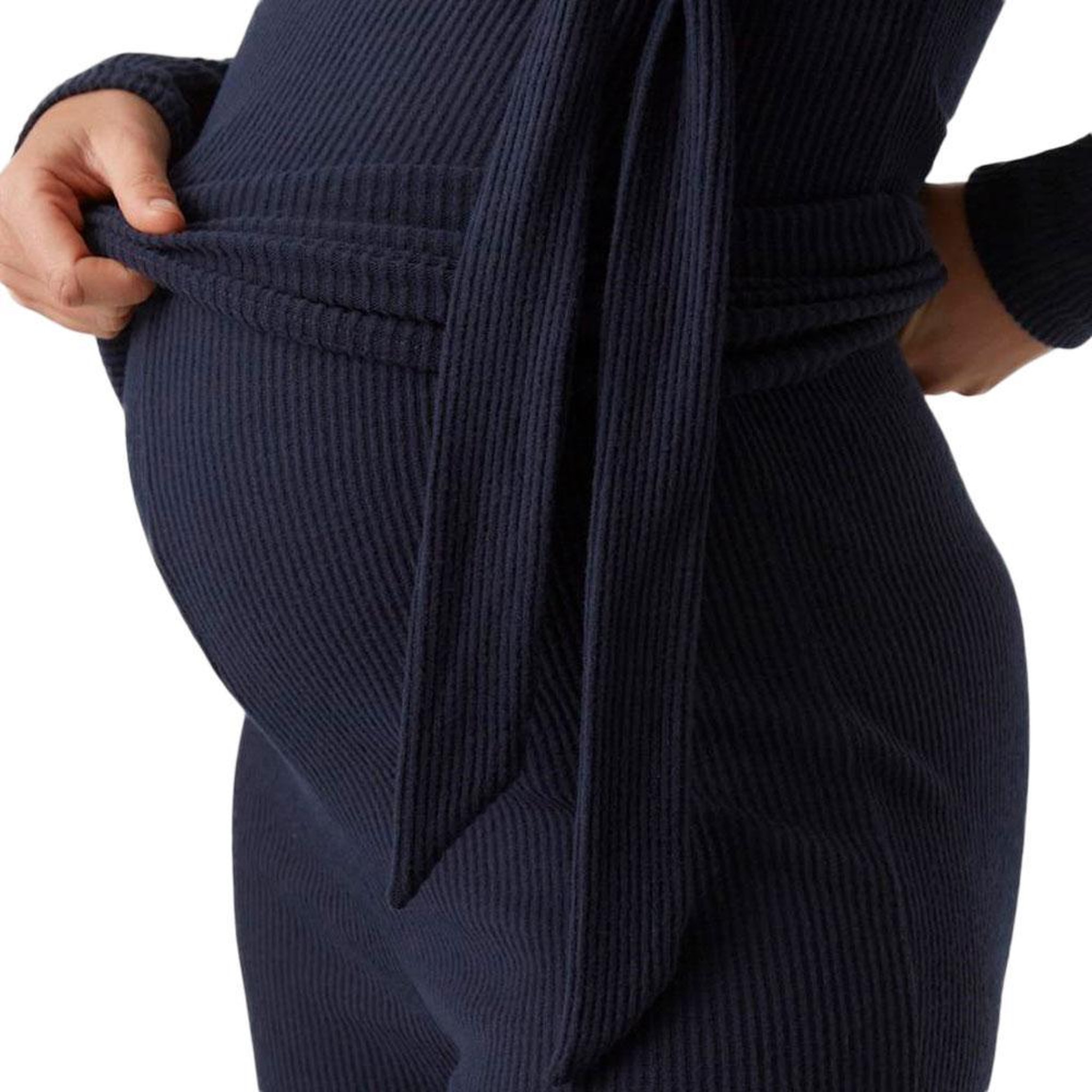 Voir la diapositive 4 : MAMALICIOUS Pantalons de Grossesse Marine Femme Mamalicous Lannette