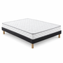 Voir la diapositive 2 : KING OF DREAMS Ensemble Sommier Tapissier et Matelas Soutien Très Ferme
