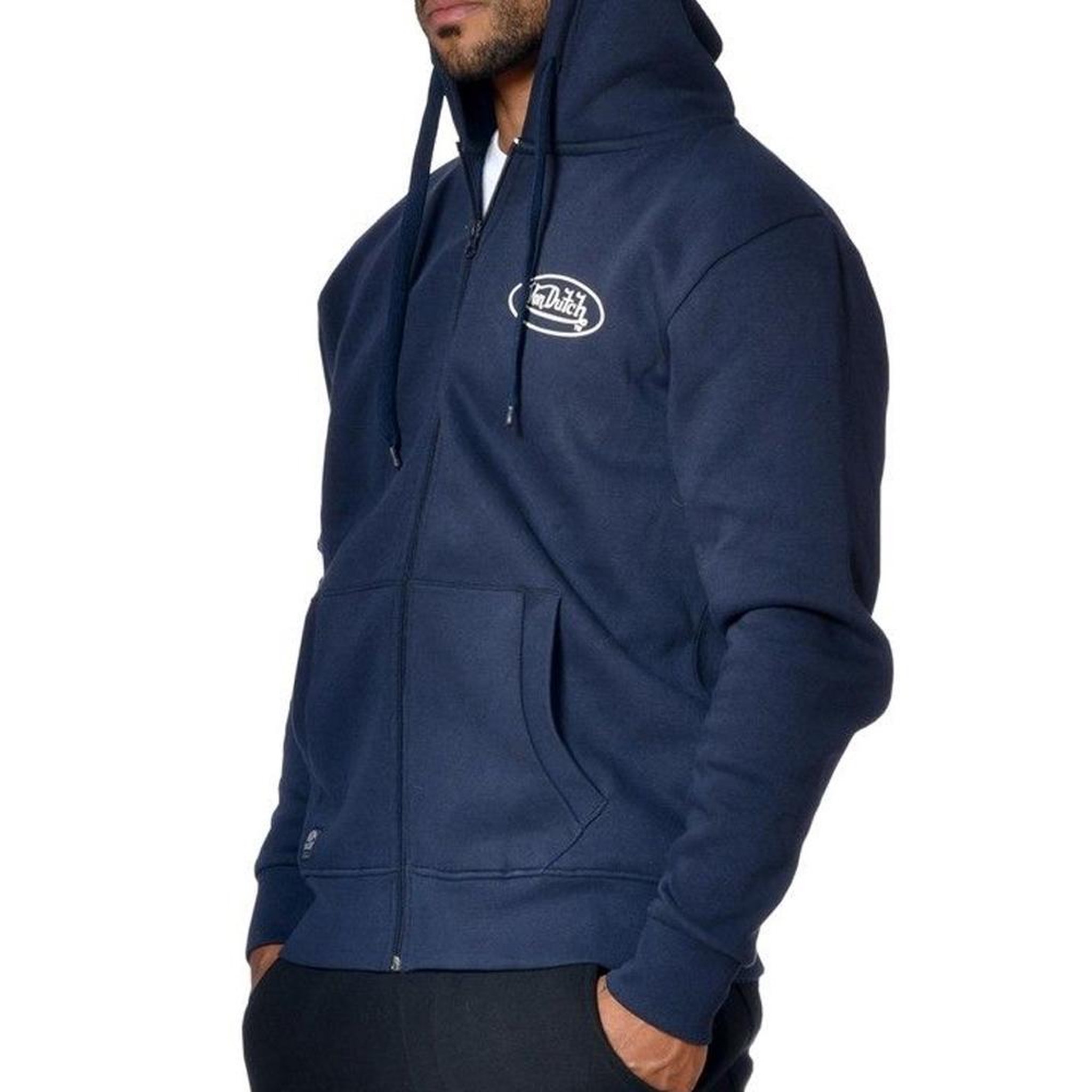 Voir la diapositive 2 : VON DUTCH Sweat Zippé Marine Homme Von Dutch SLIGN