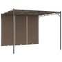 Voir la diapositive 2 : VIDAXL Belvedere de jardin avec rideau lateral 3x3x2,25 m Taupe
