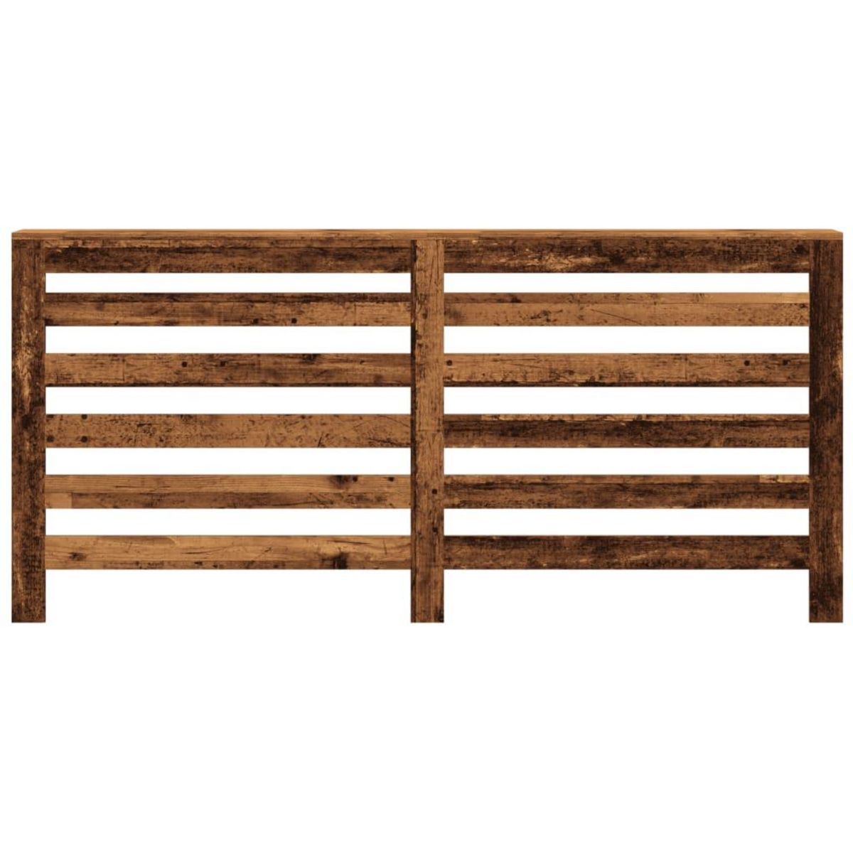 VIDAXL Cache-radiateur vieux bois 175x20x82 cm bois d'ingenierie