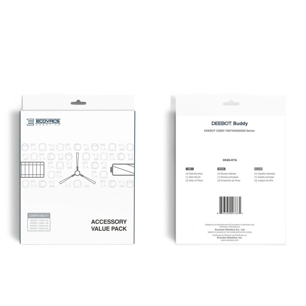 ECOVACS Kit filtre et entretien pour OZMO 920/950 - T8/N8/T9 - DX5G-KTA