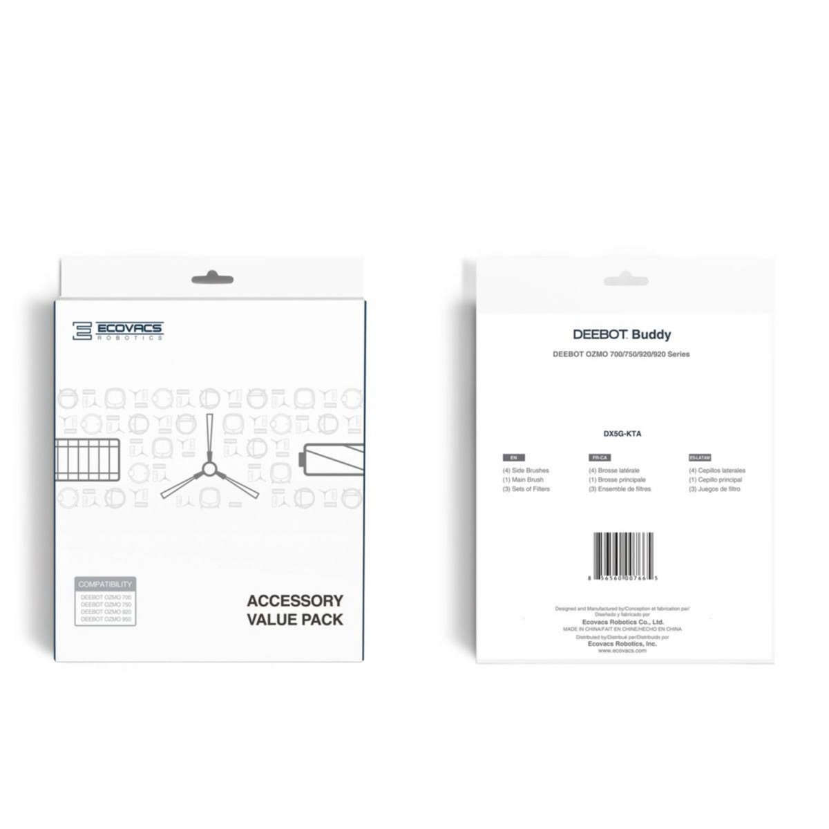 ECOVACS Kit filtre et entretien pour OZMO 920/950 - T8/N8/T9 - DX5G-KTA