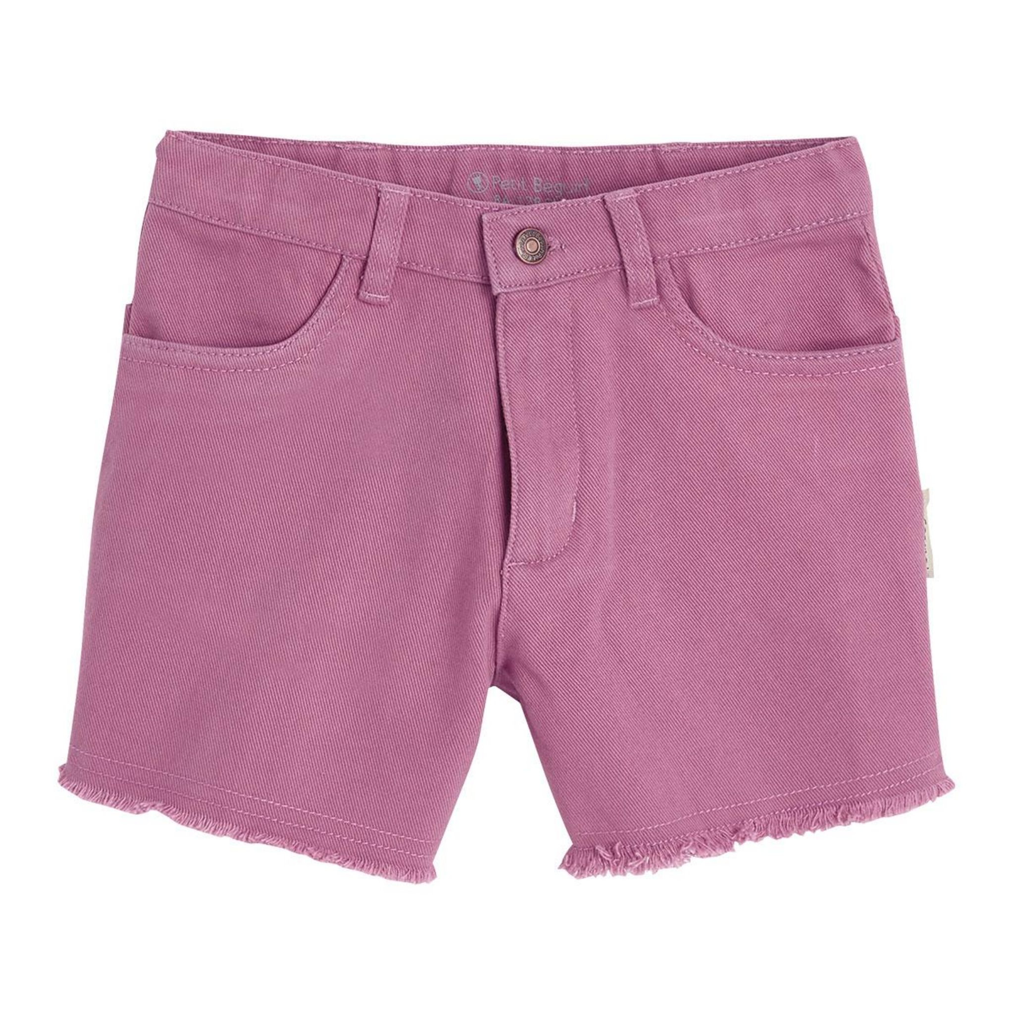 Petit Béguin Short enfant Mumbai. Coloris disponibles : Rose