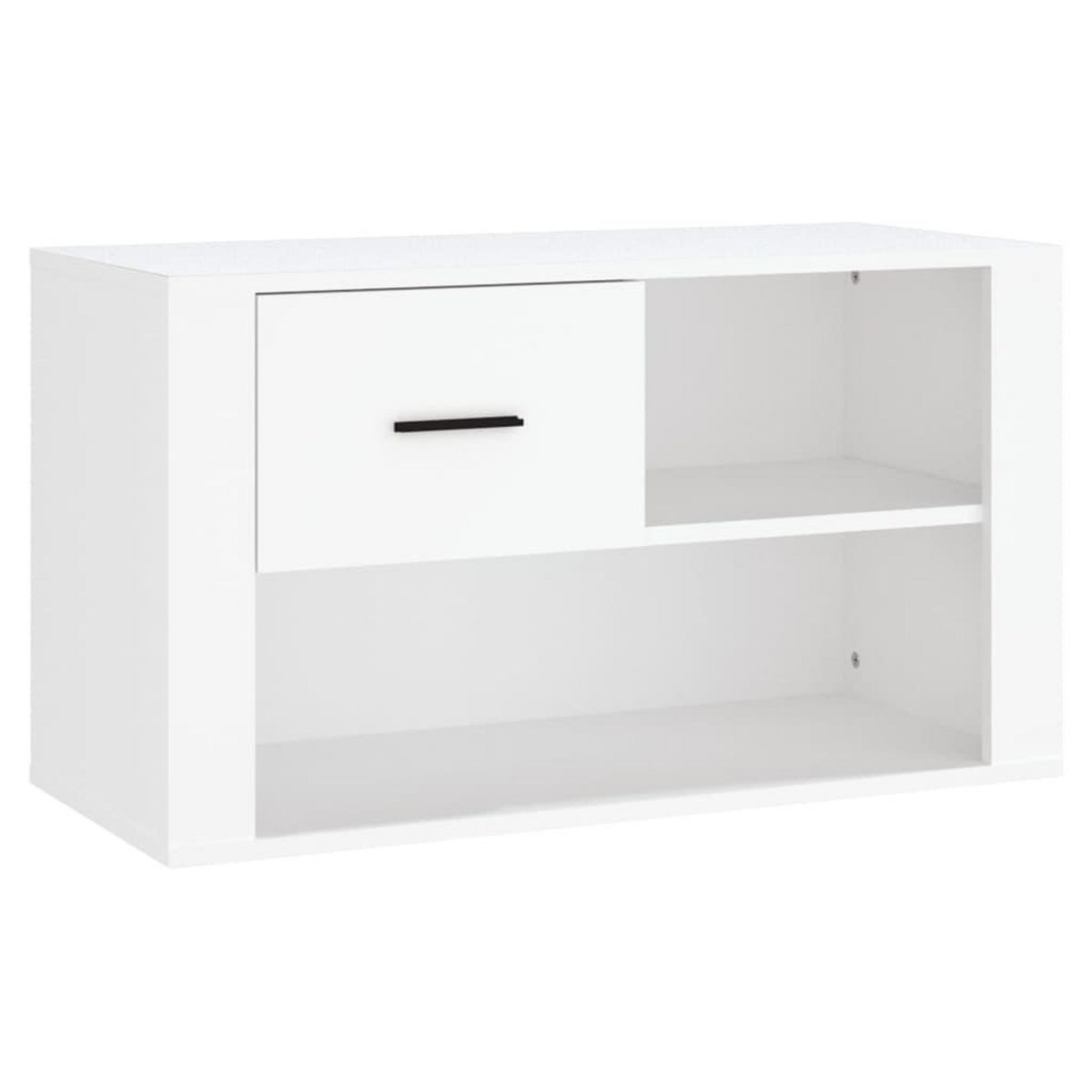 VIDAXL Armoire a chaussures Blanc 80x35x45 cm Bois d'ingenierie