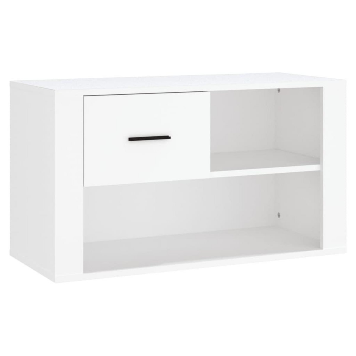 VIDAXL Armoire a chaussures Blanc 80x35x45 cm Bois d'ingenierie