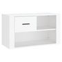 Voir la diapositive 2 : VIDAXL Armoire a chaussures Blanc 80x35x45 cm Bois d'ingenierie