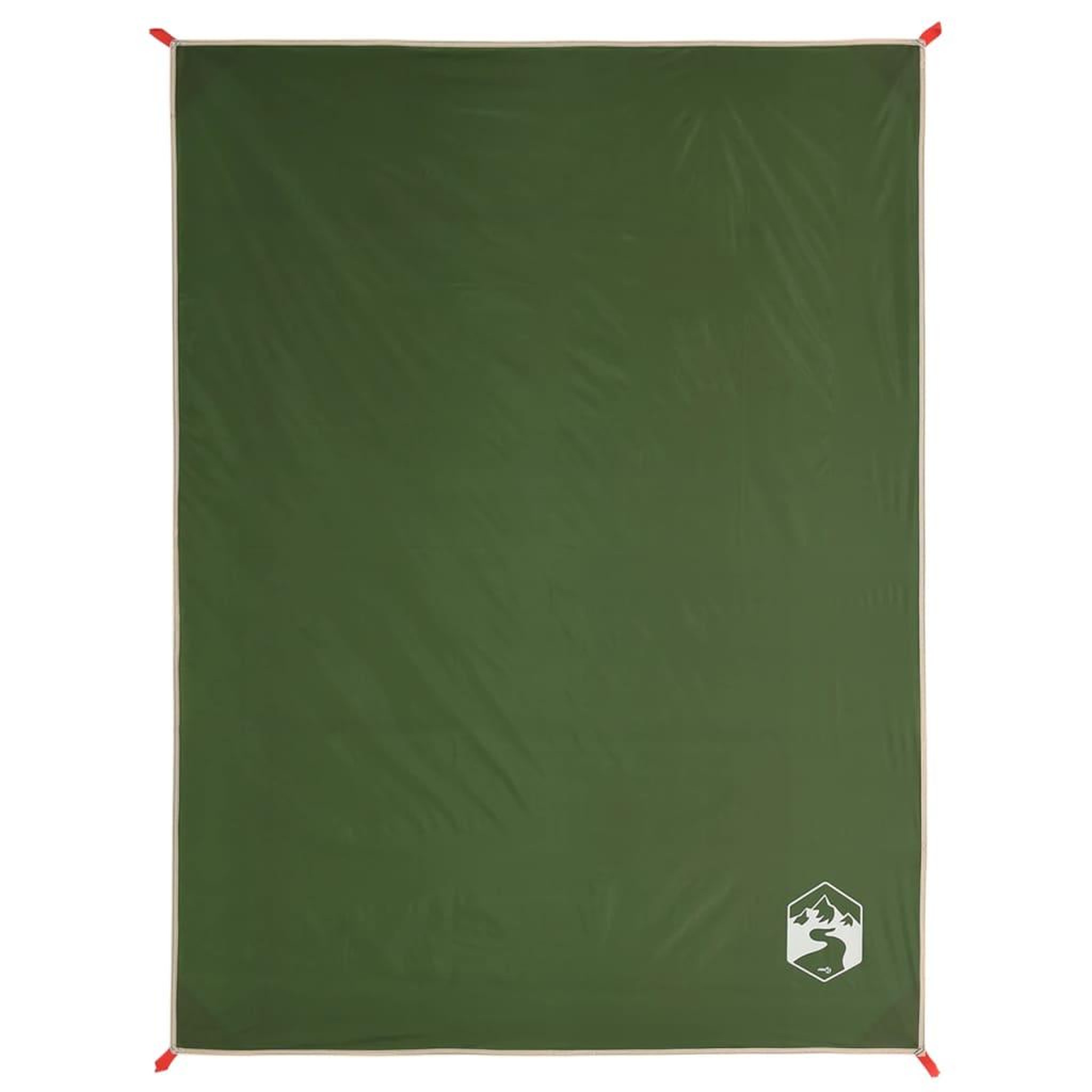 Voir la diapositive 2 : VIDAXL Couverture de pique-nique avec piquets vert 205x155 cm
