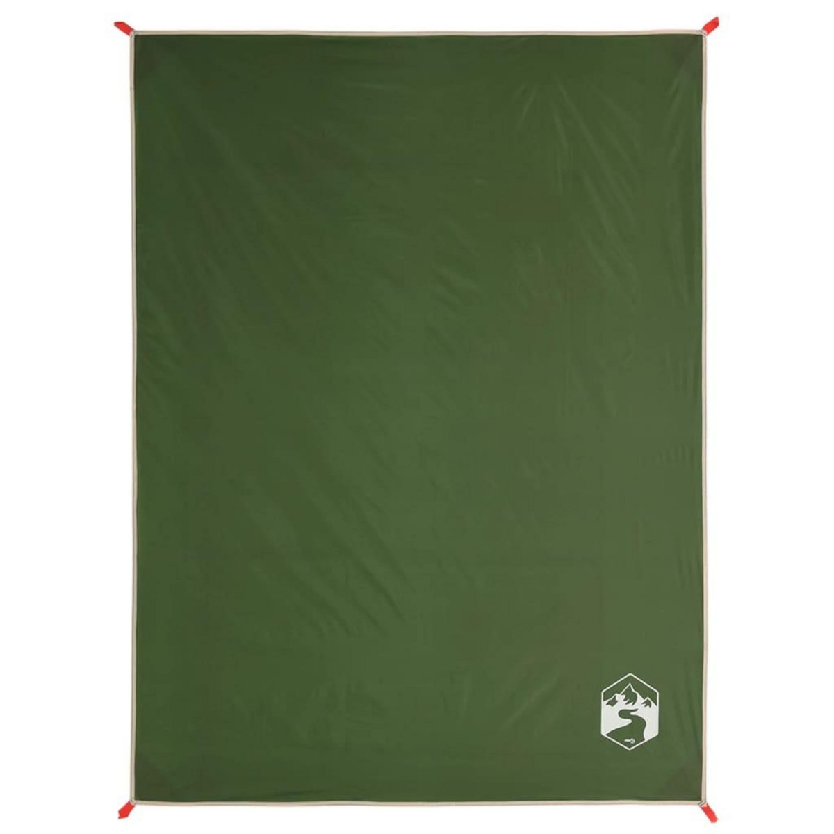 VIDAXL Couverture de pique-nique avec piquets vert 205x155 cm