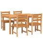 Voir la diapositive 3 : VIDAXL Ensemble a manger de jardin 5pcs Bois de teck massif
