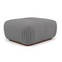 Voir la diapositive 1 : LISA DESIGN Penelope - pouf en velours texturé