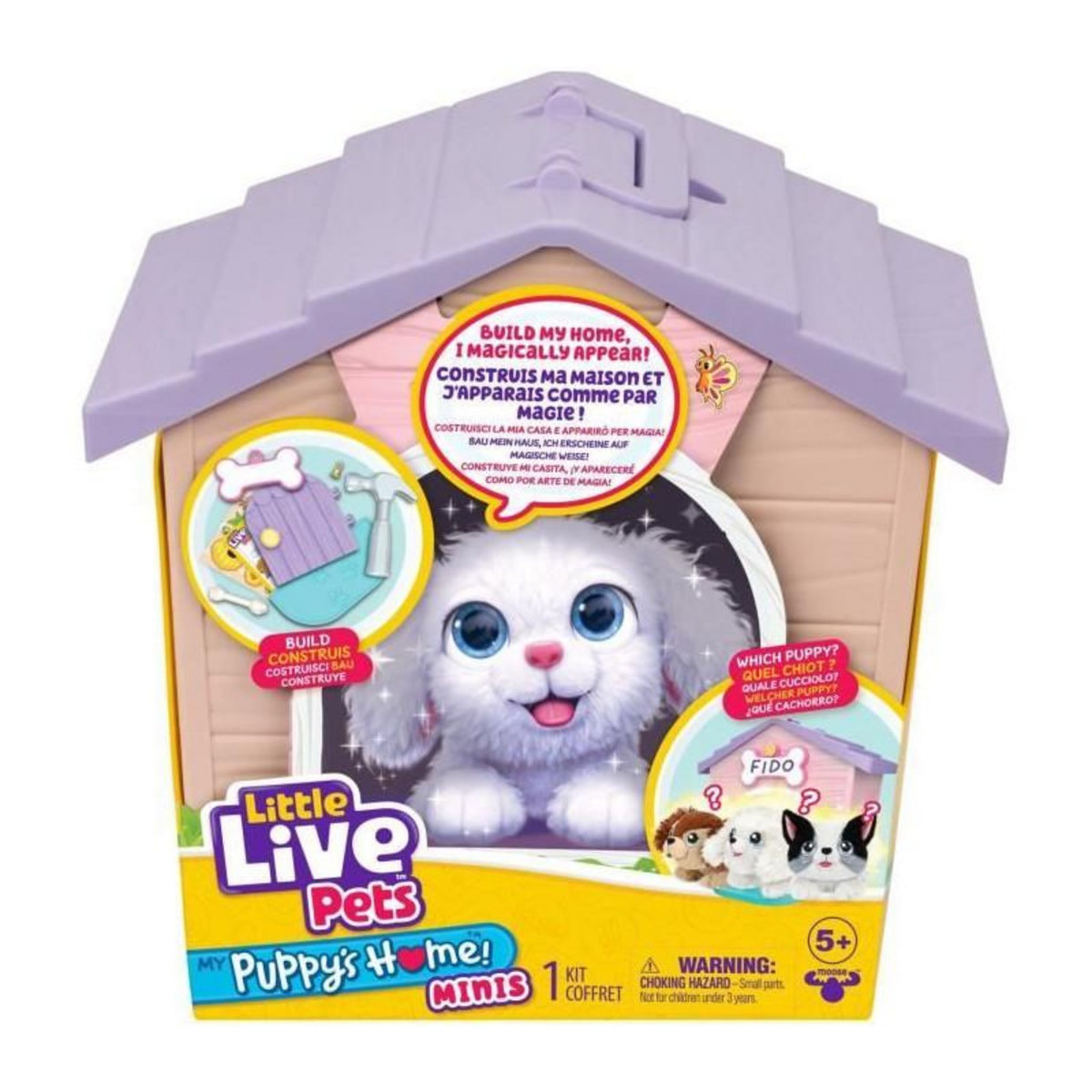 LITTLE LIVE PETS Niche surprise - LITTLE LIVE PETS - Chien rose - Modele aléatoire - Accessoires inclus