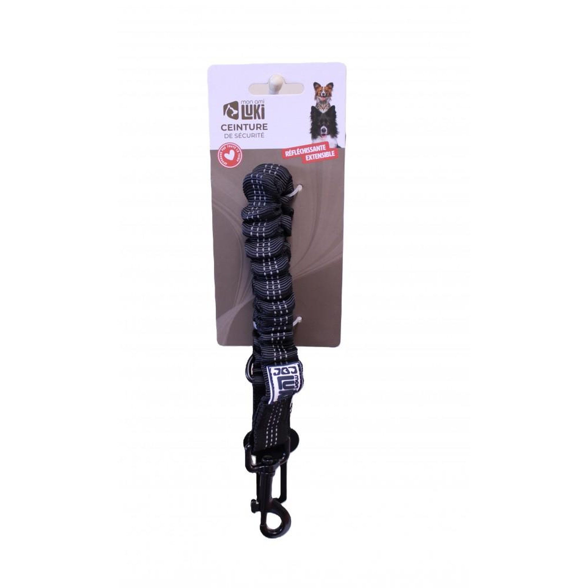 Voir la diapositive 2 : MON AMI LUKI Ceinture de sécurité réfléchissante pour chien