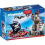 Voir la diapositive 1 : PLAYMOBIL 9522 - Pirates - Chaloupe de pirates et phare de soldats 