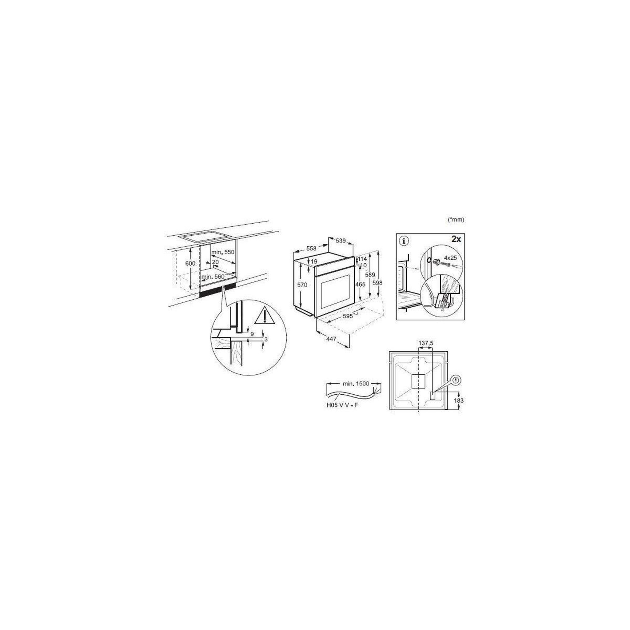 Voir la diapositive 5 : ESSENTIEL B Four encastrable efmh65n1