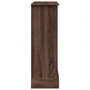 Voir la diapositive 5 : VIDAXL Cadre de cheminee chene marron 90x30x90 cm bois d'ingenierie