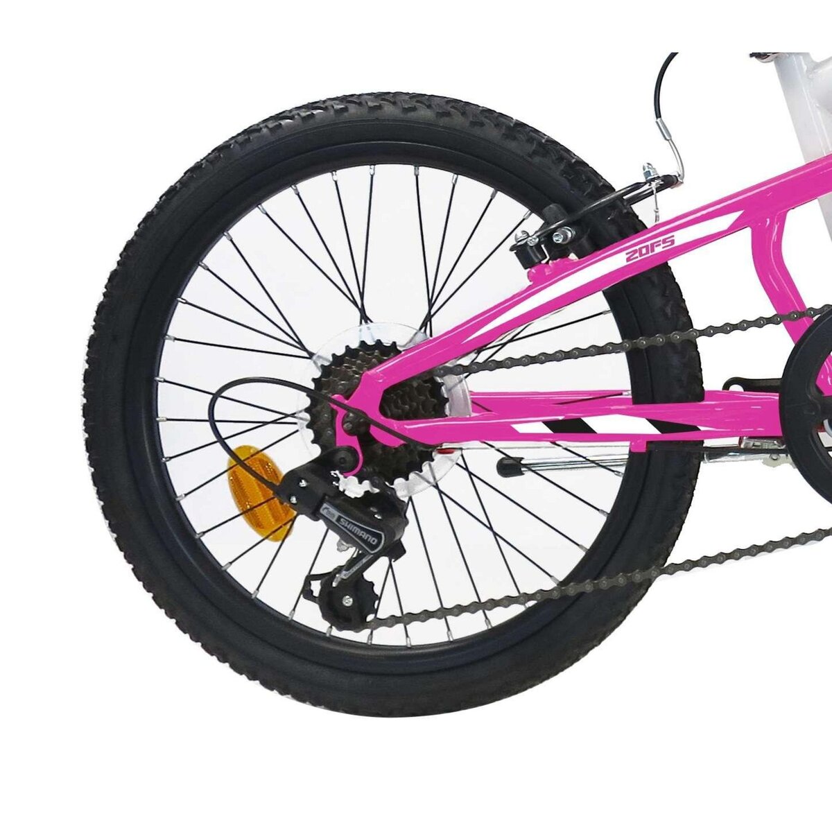 FREERIDER Vélo enfant - VTT 20'' Fille - Tout Suspendu - Frein à disque avant - 6 Vitesses - Dérailleur Shimano