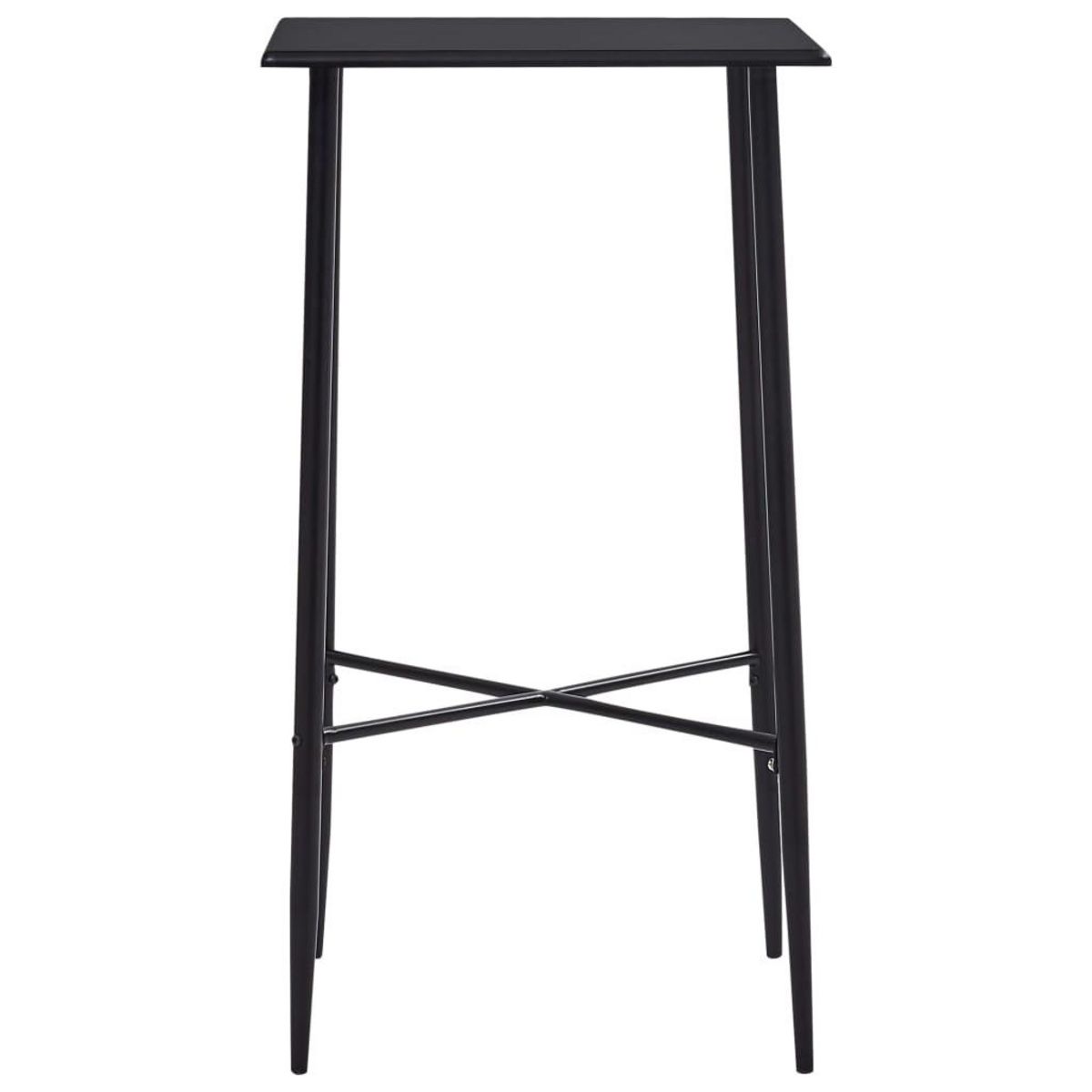 VIDAXL Table de bar Noir 60x60x111 cm MDF