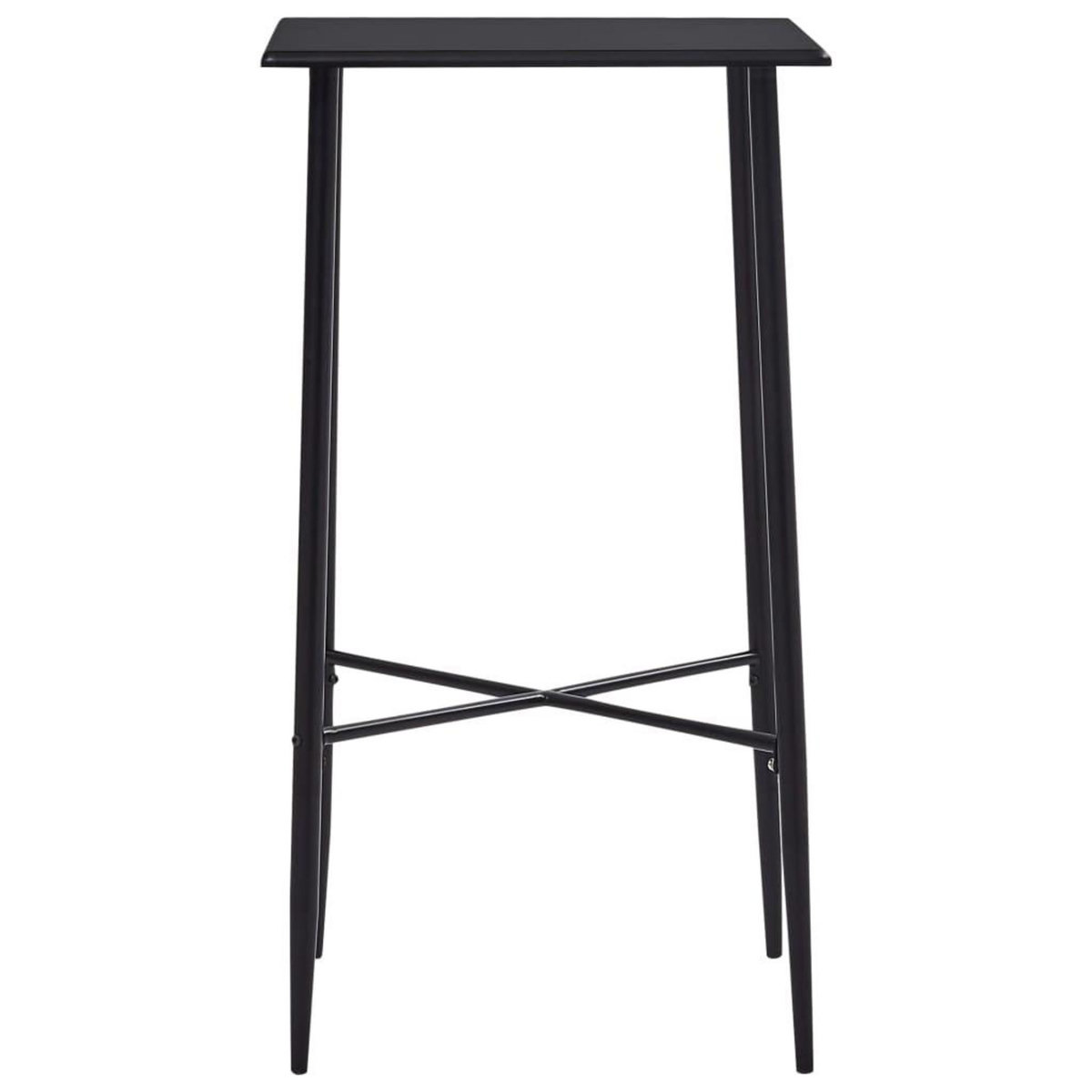 VIDAXL Table de bar Noir 60x60x111 cm MDF