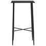 Voir la diapositive 2 : VIDAXL Table de bar Noir 60x60x111 cm MDF