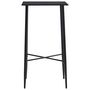 Voir la diapositive 2 : VIDAXL Table de bar Noir 60x60x111 cm MDF