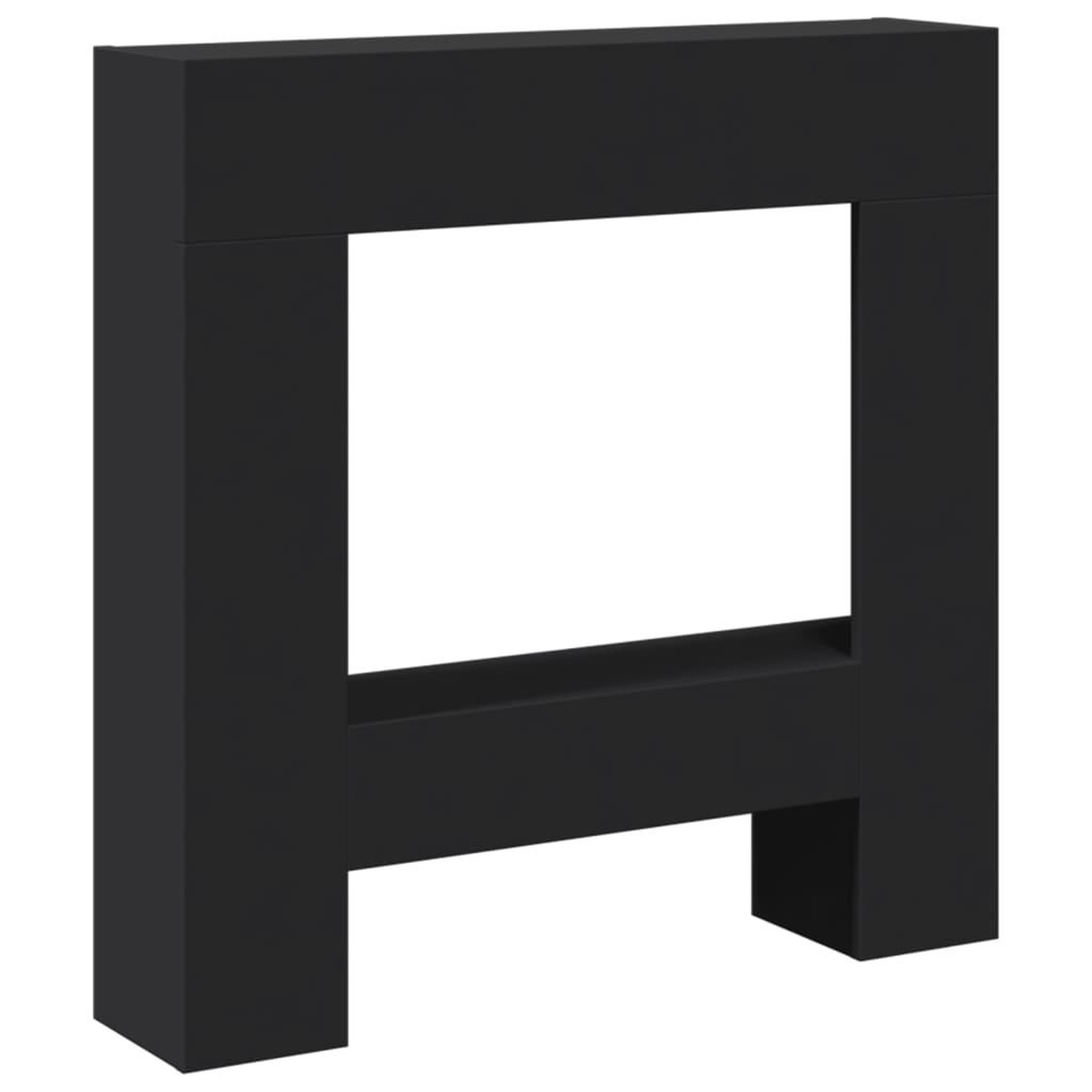 Voir la diapositive 2 : VIDAXL Cadre de cheminee noir 81x18x82 cm bois d'ingenierie