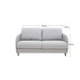 Voir la diapositive 6 : BEST MOBILIER Cosmos - canapé 3 places convertible express couchage quotidien 140 cm matelas 11 cm en tissu