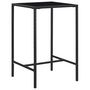 Voir la diapositive 3 : VIDAXL Ensemble de bar de jardin 3 pcs et coussins Resine tressee Noir