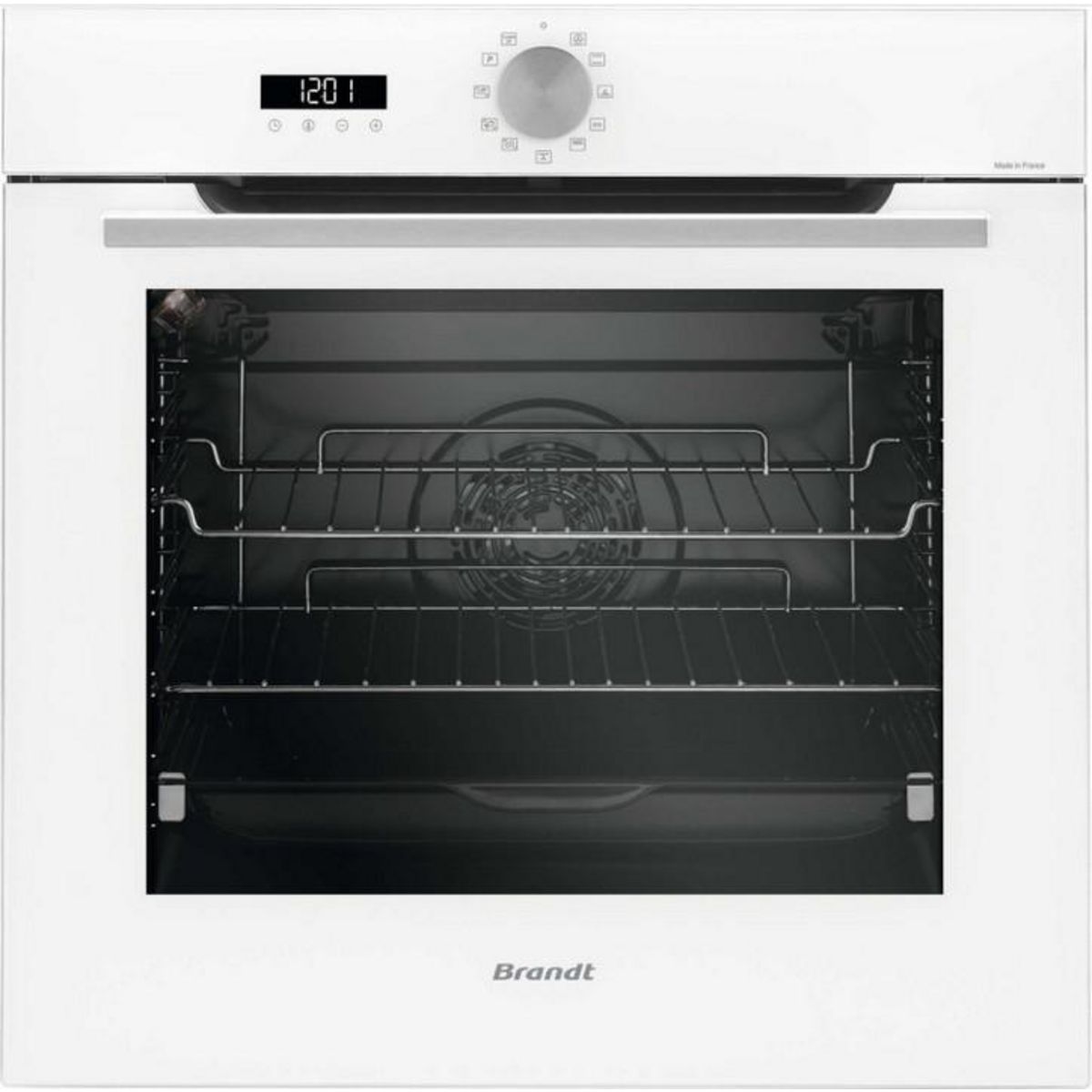 BRANDT Four intégrable multifonction 73l 60cm a+ pyrolyse blanc - bop7536w