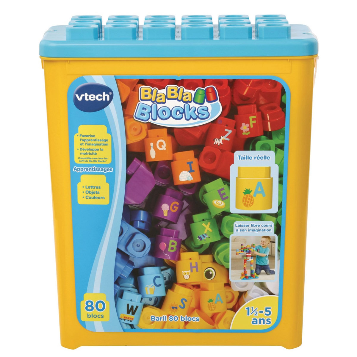VTECH Bla bla blocks - Baril 80 blocs