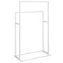 Voir la diapositive 5 : VIDAXL Porte-serviettes sur pied Blanc 48x24x78,5 cm Fer