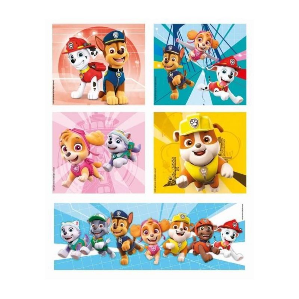 CLEMENTONI Clementoni - Puzzle Enfant 10 en 1 - Pat' Patrouille - Fabriqué en Italie