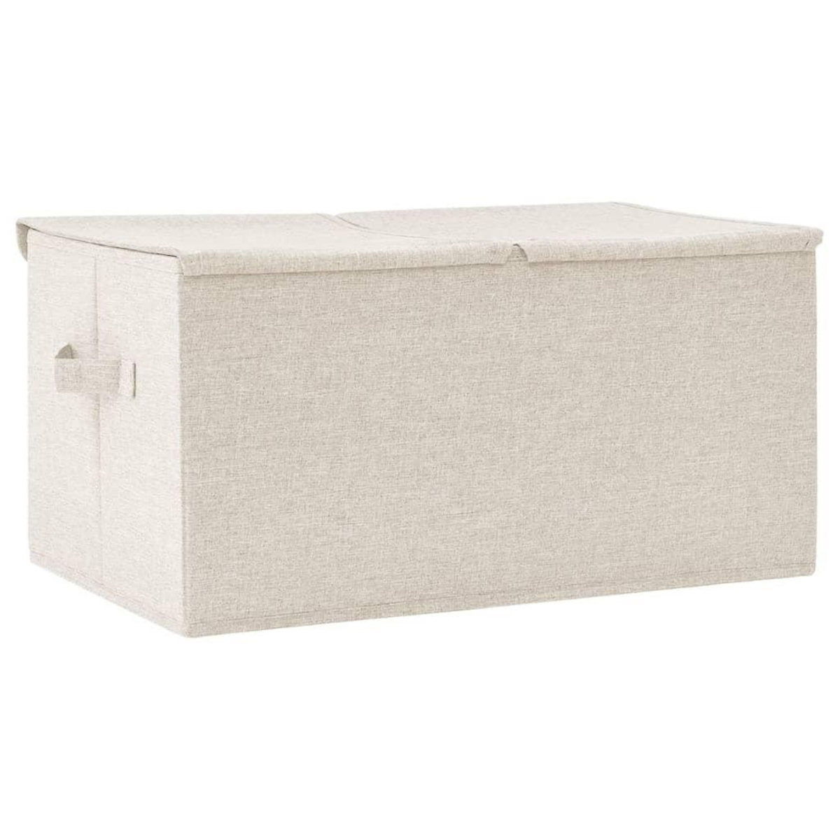 VIDAXL Boîte de rangement Tissu 50x30x25 cm Creme