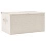 Voir la diapositive 4 : VIDAXL Boîte de rangement Tissu 50x30x25 cm Creme