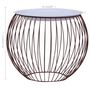 Voir la diapositive 6 : VIDAXL Table basse Dore Ø 51 cm